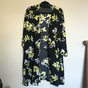 Floral trench coat / blazer